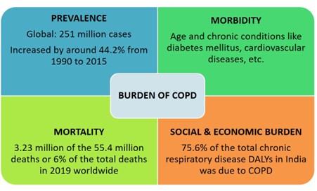 Epidemiological burden, risk factors, and recent therapeutic advances in chronic obstructive pulmonary disease